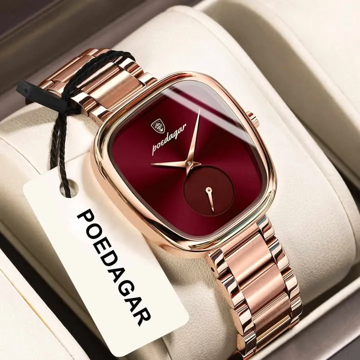 Poedagar red leadis watch