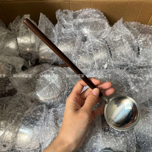 Specifications : 304 walnut mini spoon