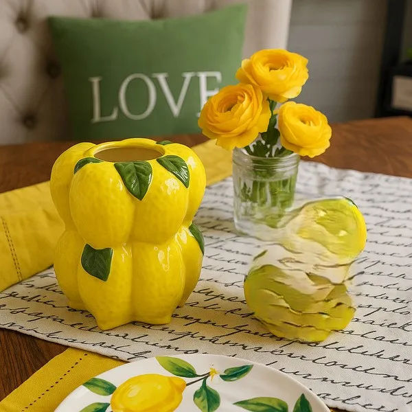 Lemon large vase