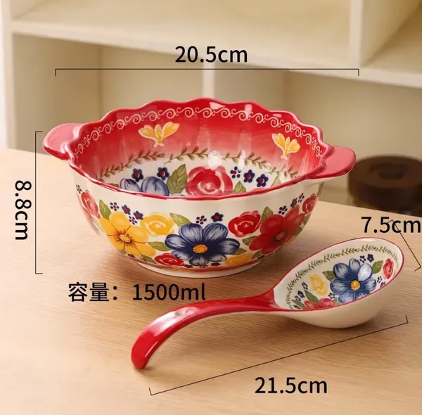 8inch double-eared soup pot (with spoon)