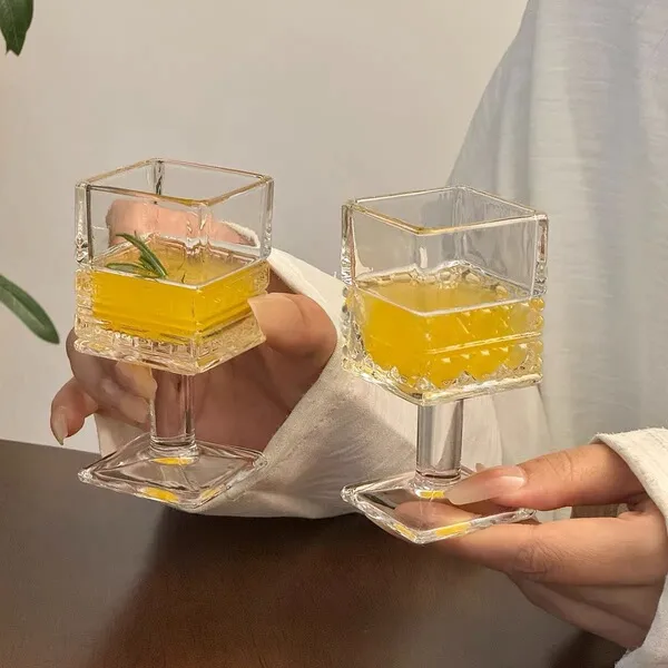 Gem style small wine glass