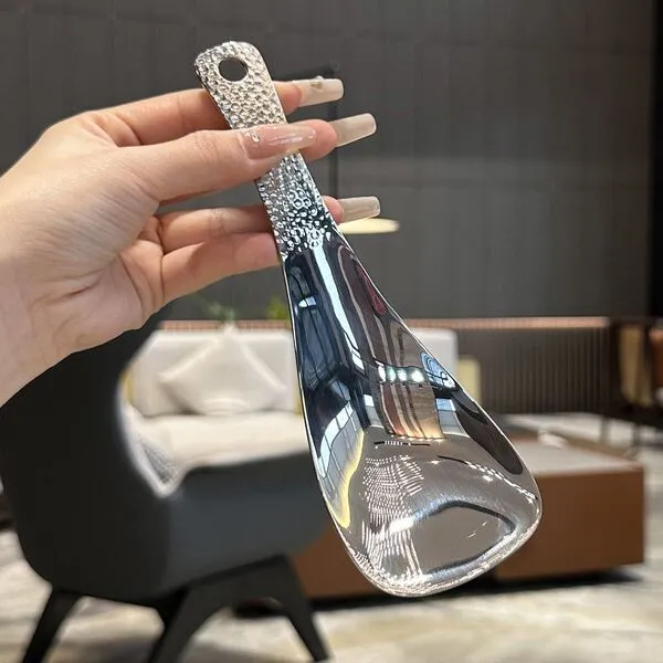 Stainless Steel Rice Spoon 2025 New Creative Square Hammer Pattern Rice Spoon Rice Cooker Shovel Canteen Restaurant Rice Spoon