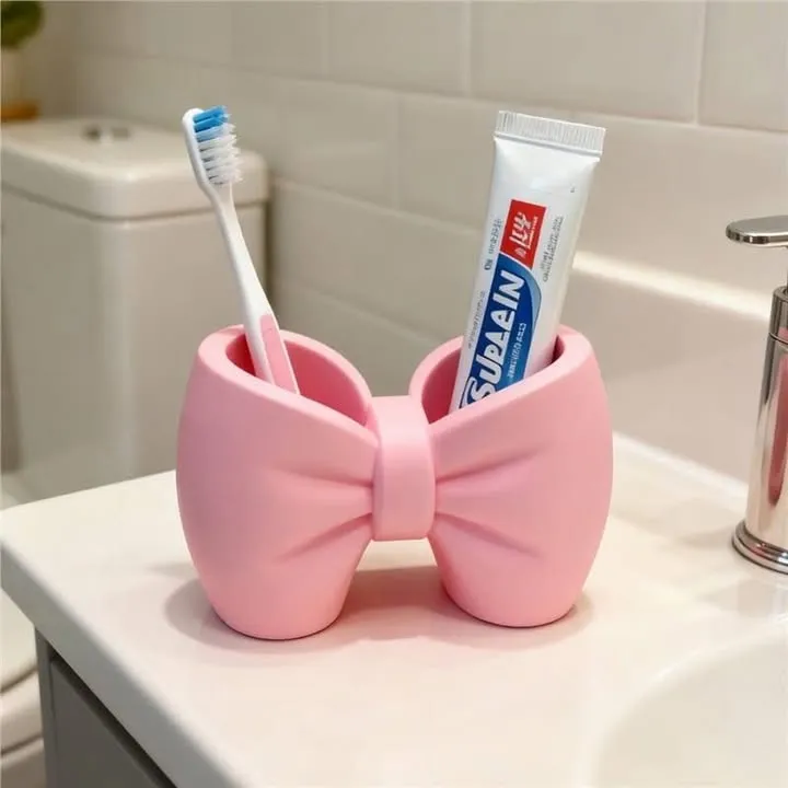 Bow brush holder