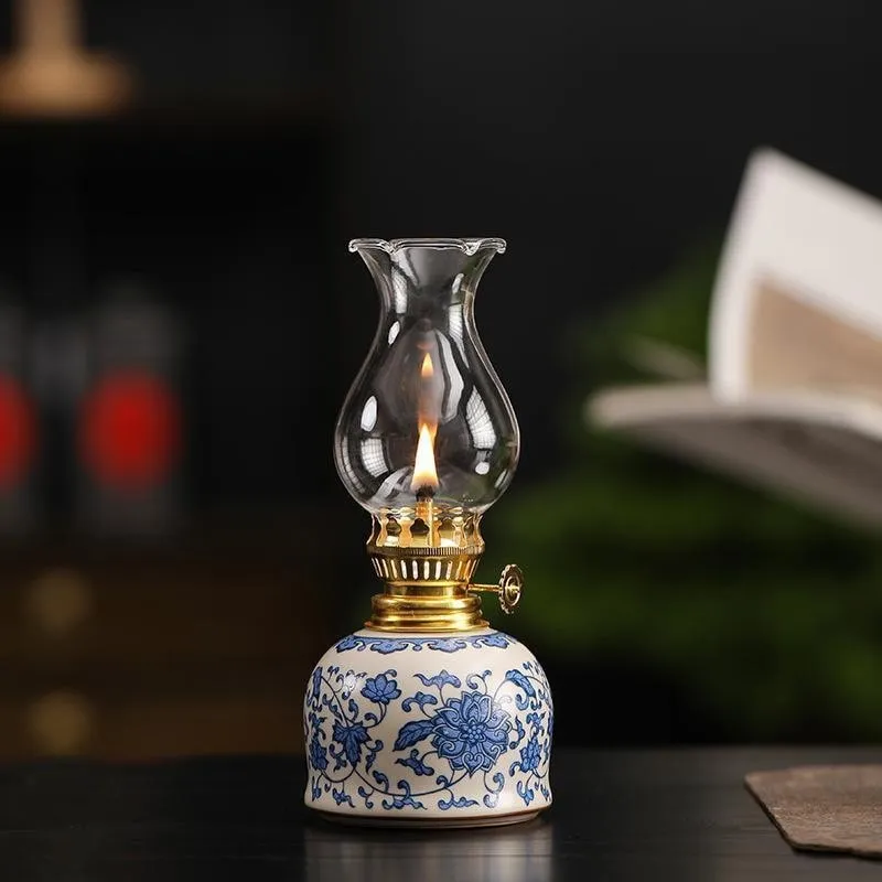1 Pcs blue oil lamp