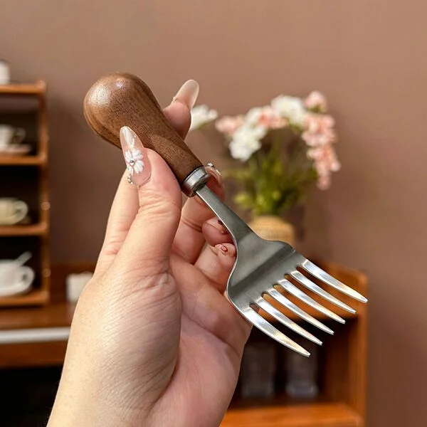 304 Stainless Steel Creative Cute Standing Walnut Spoon Fork Fruit Fork Dessert Spoon Household Spoon Fork