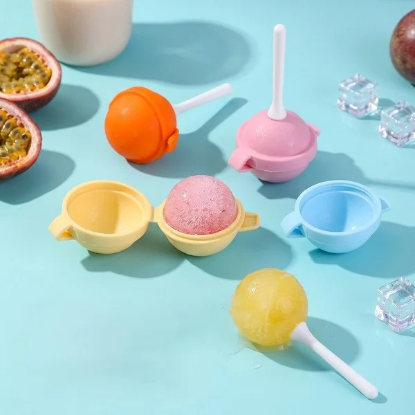 Children's Ice Cream Mold Food-Grade Household Silicone Popsicle Ice Ball Ice Cream Mold for Homemade Ice Cream