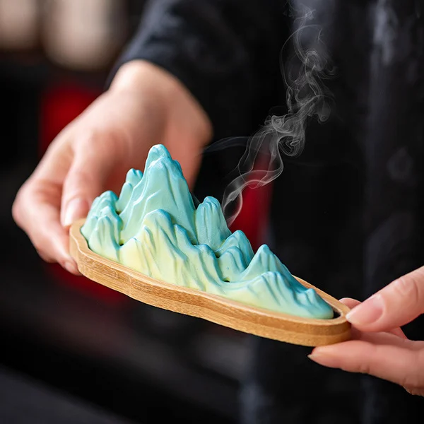 Ceramic Cedal Furnace Sandalwood Furnace Incense Box Incense Incense Incense Incense Incense Incense Incense Incense Furnace Household Indoor Line Incense Ornaments