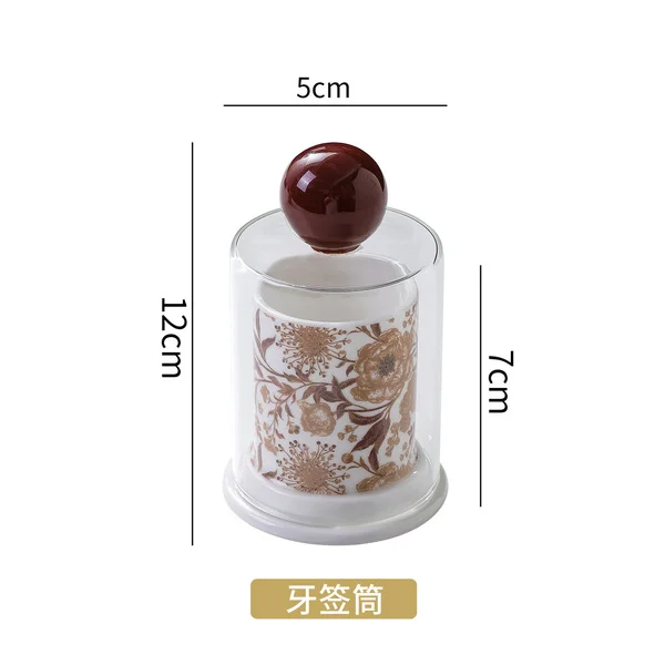 Huaying-[toothpick holder] glass lid