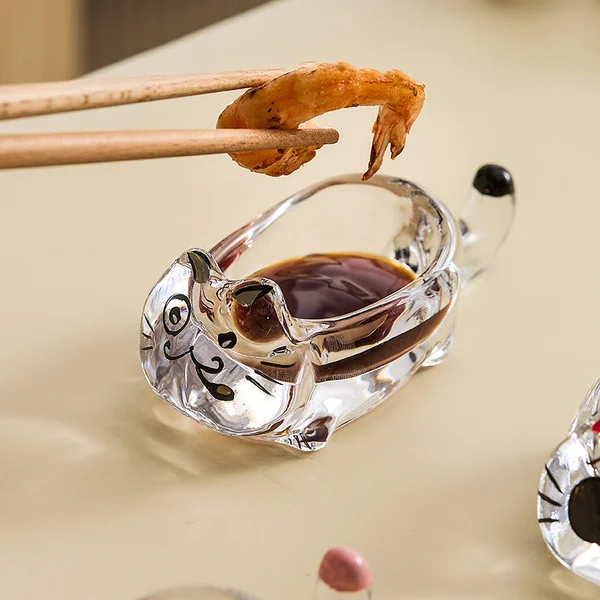 Cat crystal dish chopstick holder_mr. laohei