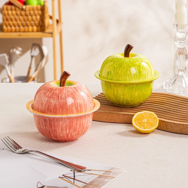 Ceramic Stew Pot with Lid for Water-Bath Cooking, Household Single-Serving Bird's Nest Stew Pot, Egg Custard Dessert Cup, Simmering Soup Jar