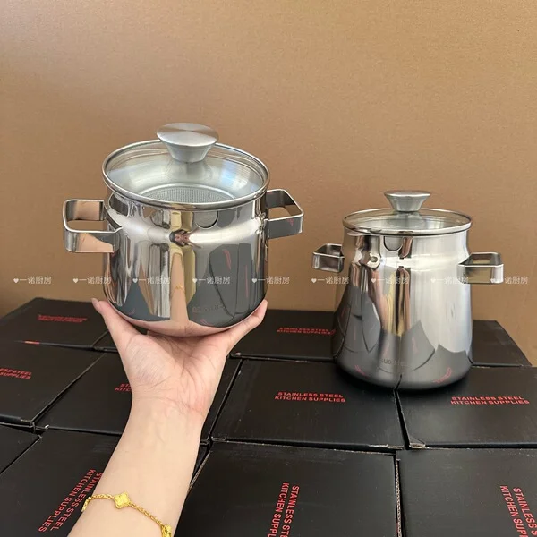 316 Stainless Steel Lard Pour with Lid Flavor Tank Oil Cylinder Lard Storage Tank Oil Basin High Temperature Resistant