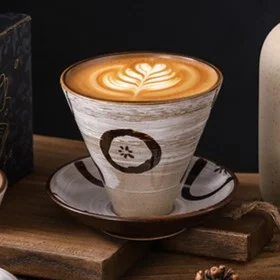 Creative Niche Ceramic Coffee Cup and Saucer Set
