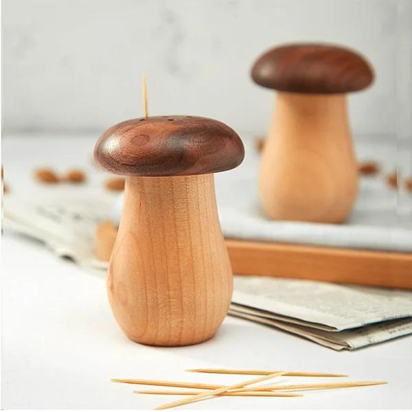 Mushroom Toothpick Holder for Home Use ( Two-color mushrooms