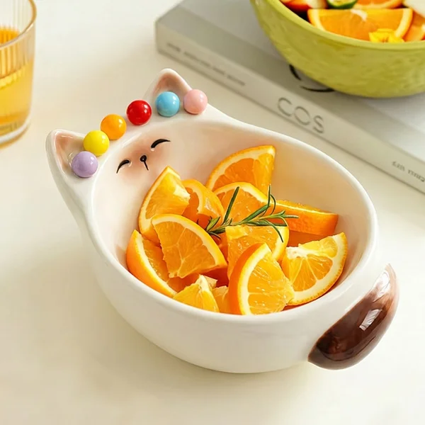 Siamese cat ★ Fruit plate-with fruit fork