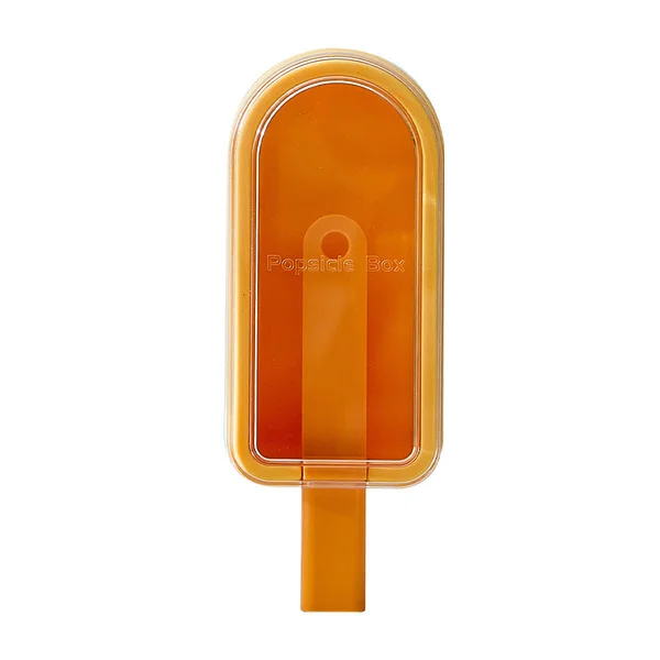 Ice Cream Mold Food-Grade Household Use for Children to Make Popsicles, Ice Cream, and Homemade Ice Cakes with a Lid; Summer yellow